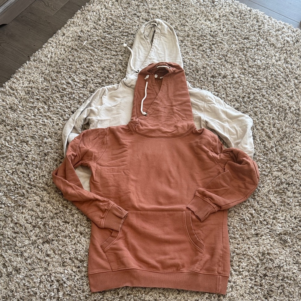 Lily & Lottie Rust and Sand Brynn Crossover Hoodie